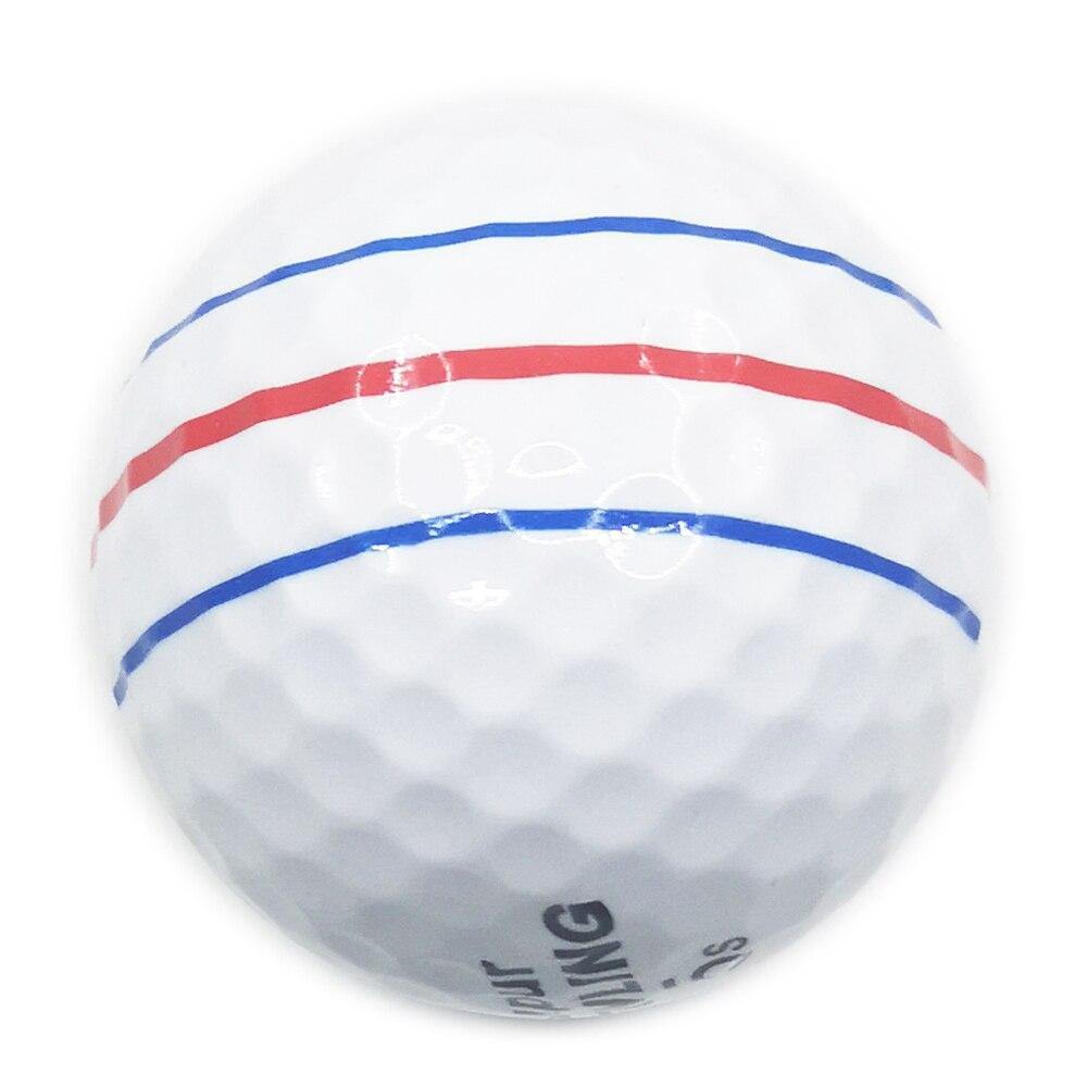 12pcs/box supur NEWLING Golf Ball with retail package 3 colour full aim lines 3-piece golf game ball Super Long Distance