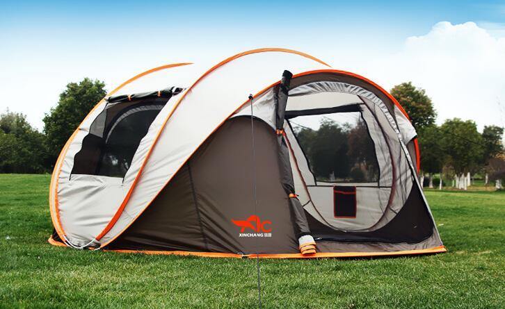 Ultralight Large Camping Tent for 3-4 People, Waterproof Windproof Shelter, Automatic Travel and Hiking Tents, 280x200x120cm