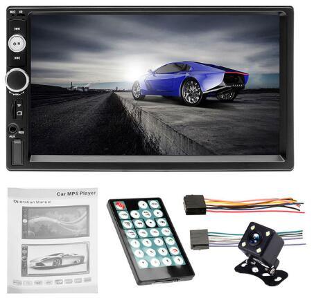 Universal 2 din Car Multimedia Player Autoradio 2din Stereo 7" Touch Screen Video MP5  Auto Radio Backup Camera