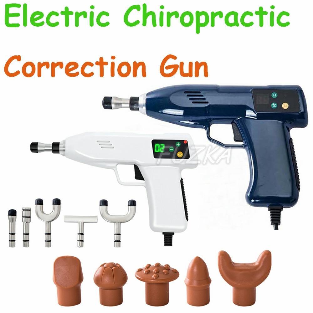 Electric Chiropractic Gun Strength Adjustable Massage Tool Impulse Adjuster High Quality Spine Correction Massager