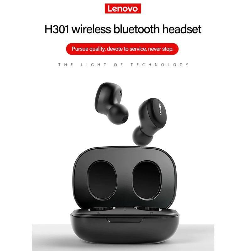 Original Lenovo Bluetooth Wireless Headset Earbuds Earphone H301, 5.0 - Mercy Abounding