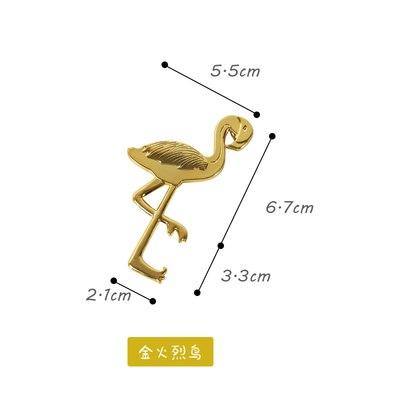 Gold Flamingo Alloy Beer Bottle Jar Opener Cute Wine Opener Birds Bottle Opener Card Of Bar Tool Wedding Gift For Guest