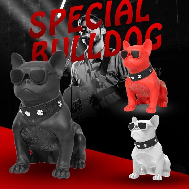 Wireless Bluetooth Speaker Cartoon Doll Bulldog Subwoofer Multipurpose Computer PC Speaker MP3 Player FM Radio Support TF Card