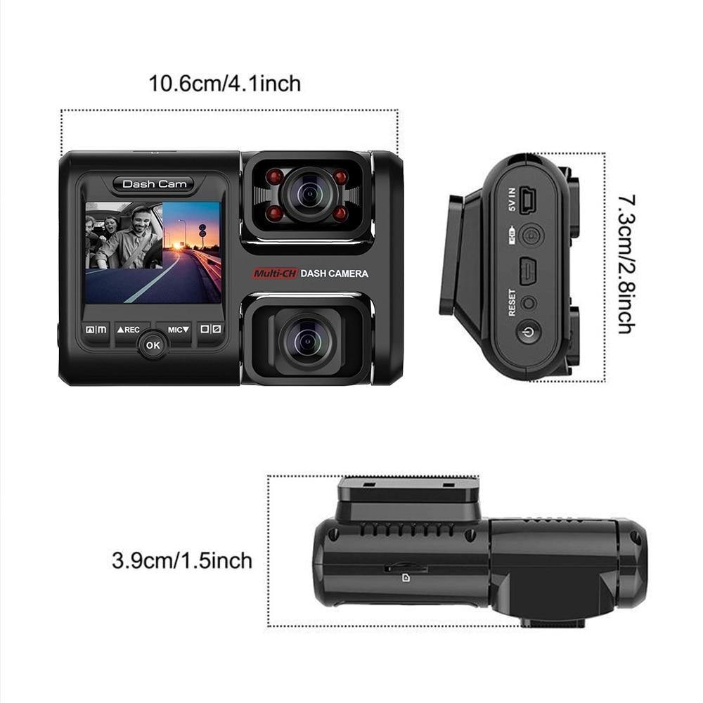 4K 2160P WIFI GPS Logger 360° Dual Lens Car DVR Novatek Chip Sony IMX323 Sensor Night Vision Dual Camera Dash Cam Recorder D30H