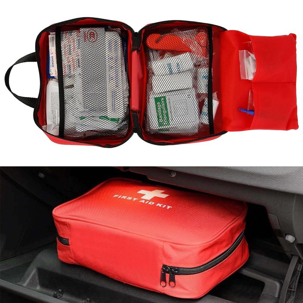 Evantek First Aid Kit Medical Med - 155 Pcs Kit Waterproof Emergency Kit  for Camping Hiking Home Outdoor Truck Vehicle Car Fishing Travel Biking