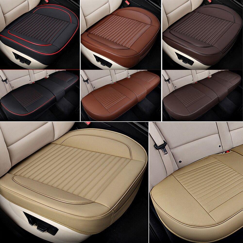 Non-Slip With Pu Leather Universal Car Front Seat Cushion Seat Cover Pad Mat Protector For Auto Supplies Office Chair