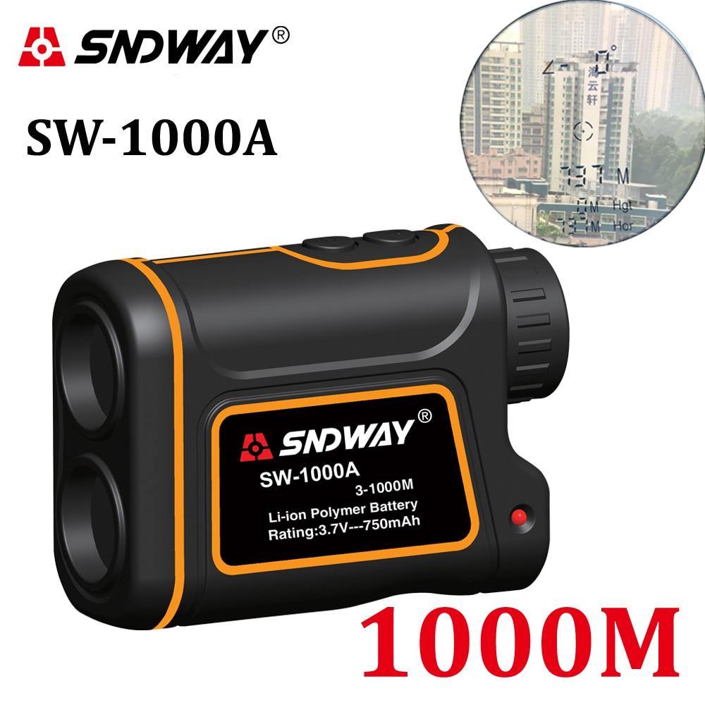 SNDWAY Telescope Laser Range Finder for Hunting Golf Sports 800M/1000M/1500M Monocular Rangefinder Laser Distance Meter Tools