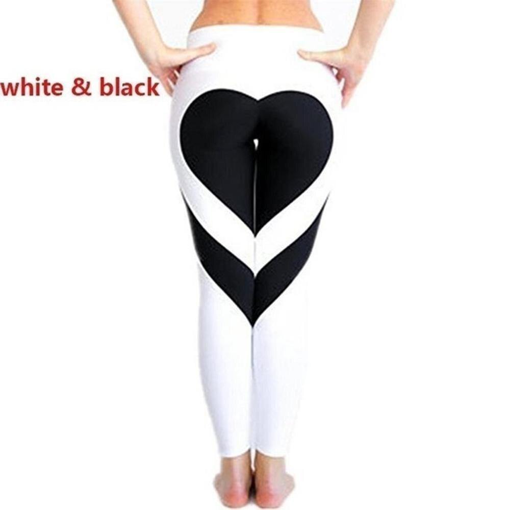 High Waist Sexy Gym Wear Yoga Pants Love design Leggings Workout Tights for Women Heart Booty Pants Push Up Running Fitness