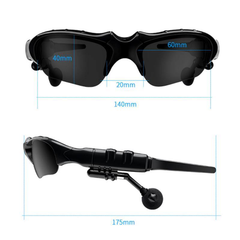 Bluetooth 5.0  Polarized Lens Smart Glasses Sports Headphone Sunglasses Headset With MicEarphone Speakers Driving Sun Glass