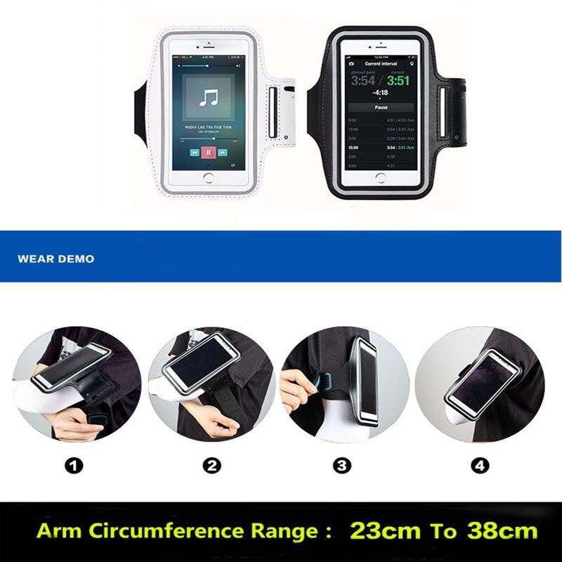 Oppselve Runing Mobile Phone Armband Case for iPhone 11 Pro Max X XS XR 8 7 6 Adjustable Sports Elastic Band for Samsung Xiaomi