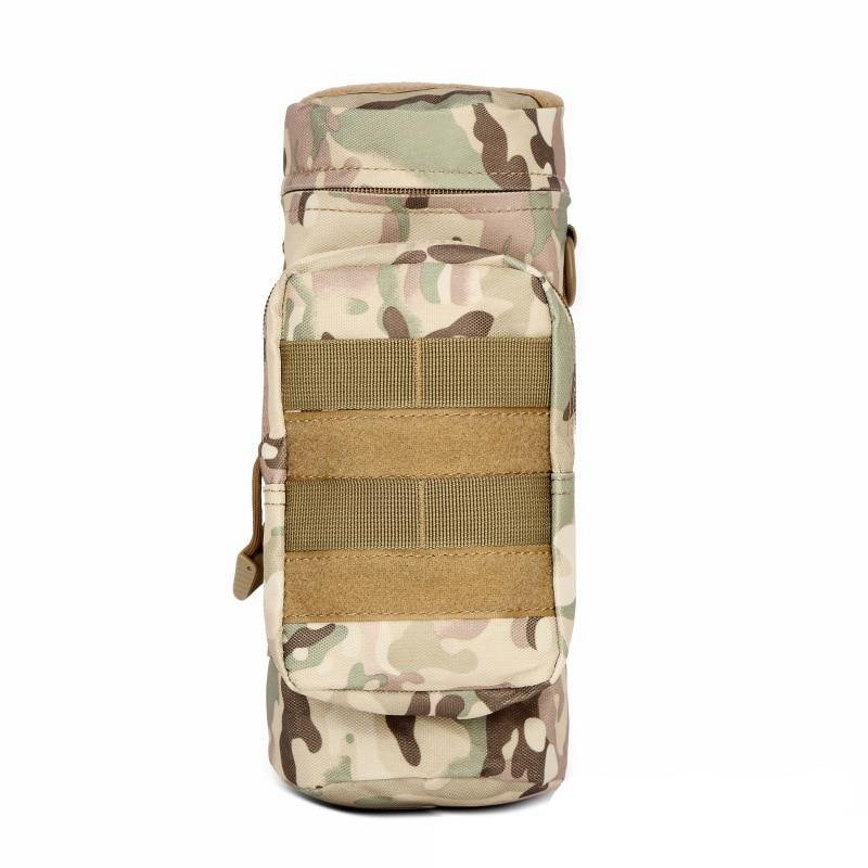 Outdoor Travel Tool Kettle Set Molle Water Bottle Bag Pouch Nylon Tactical Bottle Holder Hunting Climbing Camping Hiking Bag