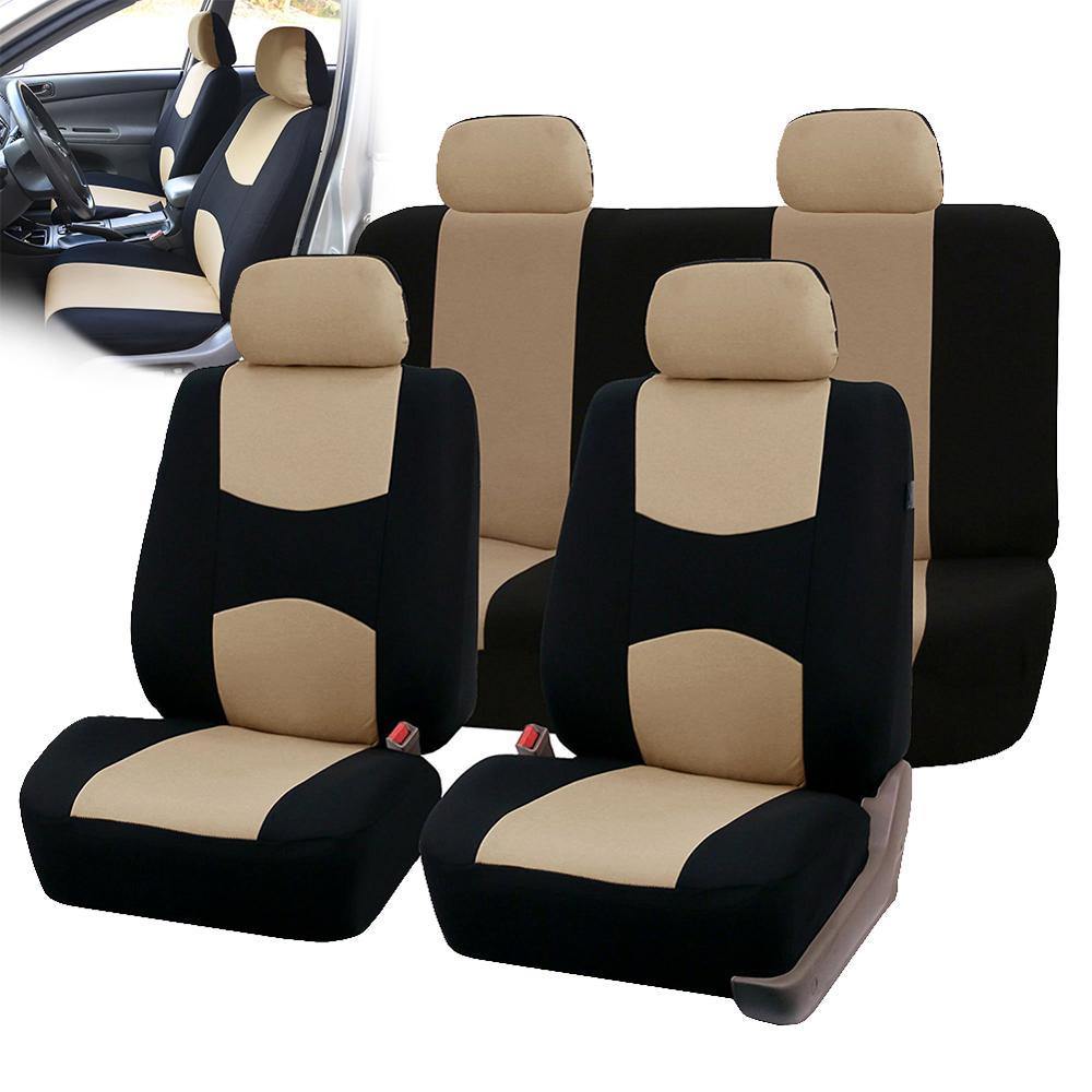 Universal 9pcs Styling Full set Seat Covers Cloth Front/Back Interior Accessories Autom Protector Car Seat Cover Dropshipping