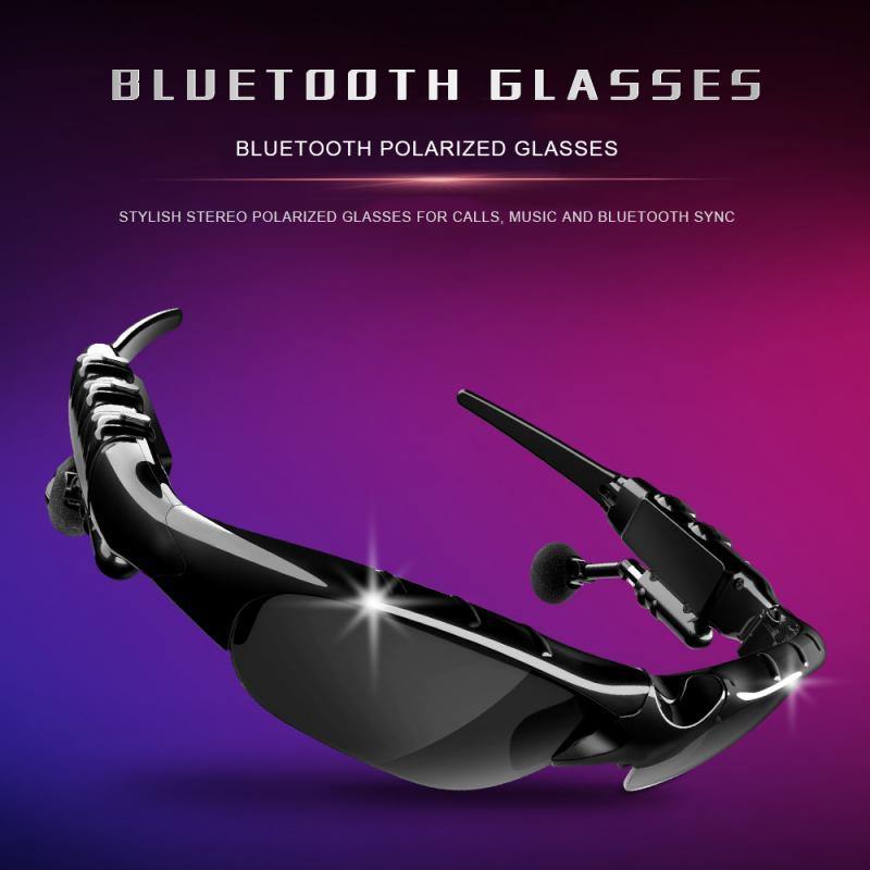 Bluetooth 5.0  Polarized Lens Smart Glasses Sports Headphone Sunglasses Headset With MicEarphone Speakers Driving Sun Glass