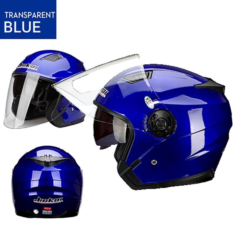 Motorbike Casco Go Kart Scooter Motor Van Motorcycle Dual Lens Vintage Helmets Four Seasons Racing Half Helmets Casque Helmet