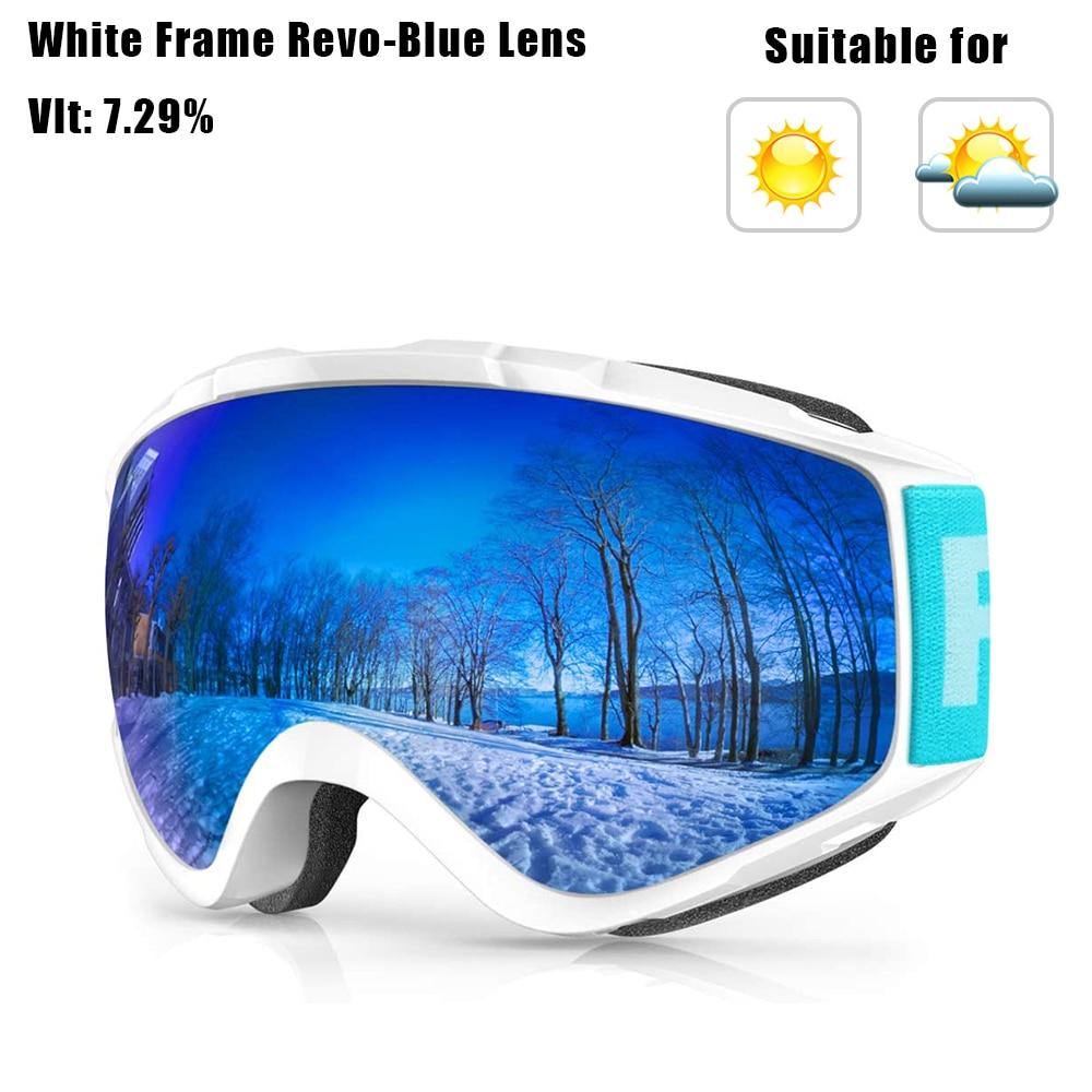 Findway brand Ski Goggles UV Protection OTG Design Anti-Fog Winter Snow Sport snowboard Snowmobile skiing Glasses for Men Women
