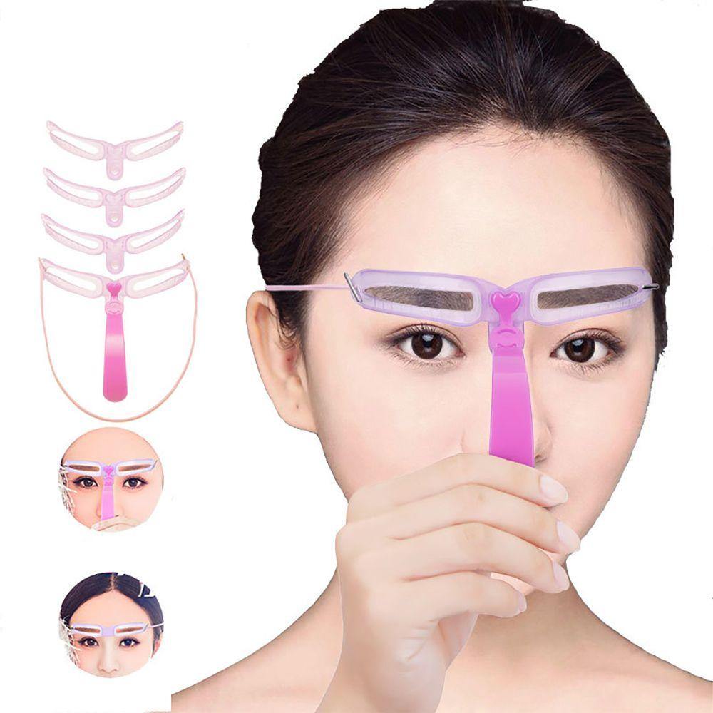 8pcs\set Eyebrow Stencils Reusable Eyebrow Shaping Brow Template DIY Eye Brow Drawing Guide Template Card Model Makeup Tools