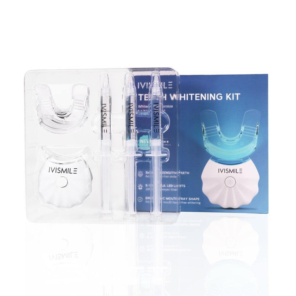 IVISMILE Teeth Whitening Kit With Led Light Oral Care Bleach Remove Tooth Stains Whitener Dental Equipment 35% CP