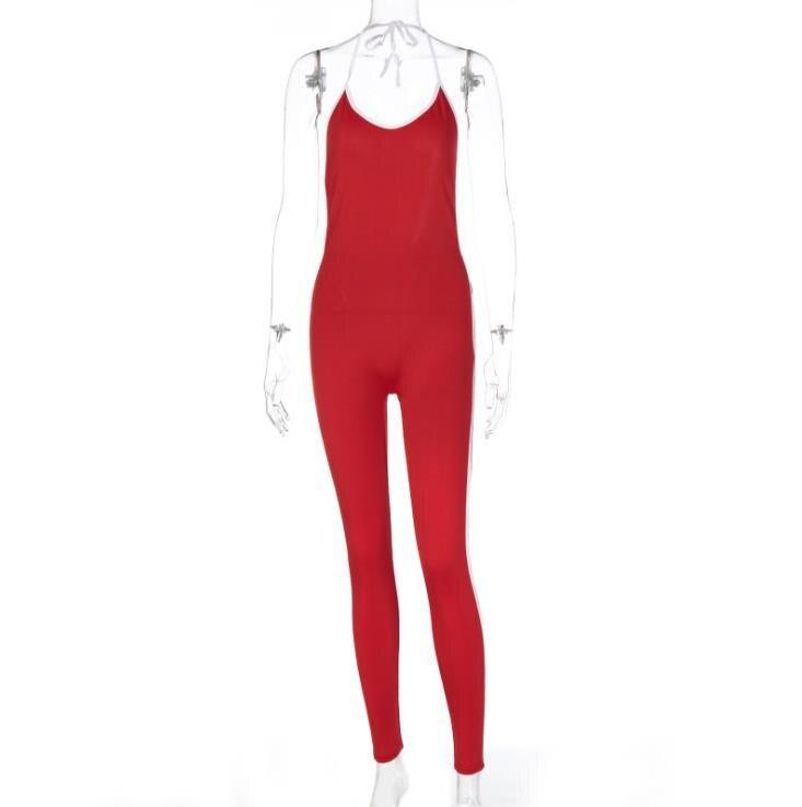 2020 Female Casual Sports Runing Jumpsuit Fashion U-Neck Sleeveless Sport Jumpsuits Bodysuit Sleeveless Bodycon Rompers Clothes