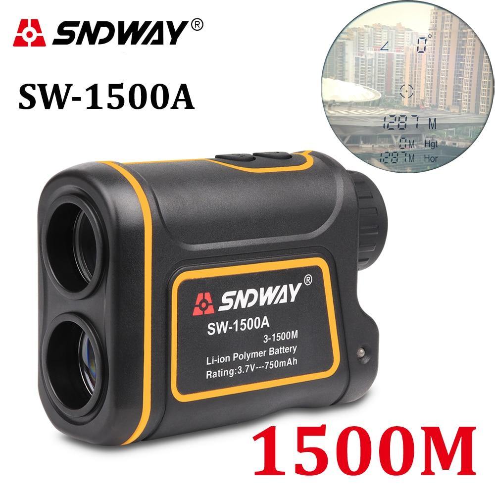 SNDWAY Telescope Laser Range Finder for Hunting Golf Sports 800M/1000M/1500M Monocular Rangefinder Laser Distance Meter Tools