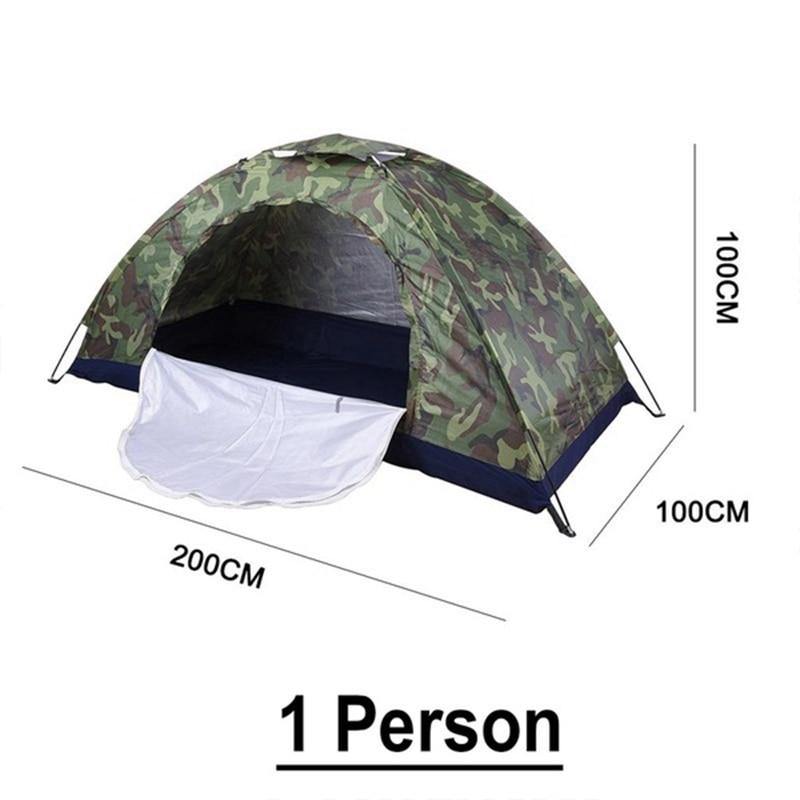 1 Person Portable Outdoor Camping Tent Outdoor Hiking Travel Camouflage Camping Napping Tent