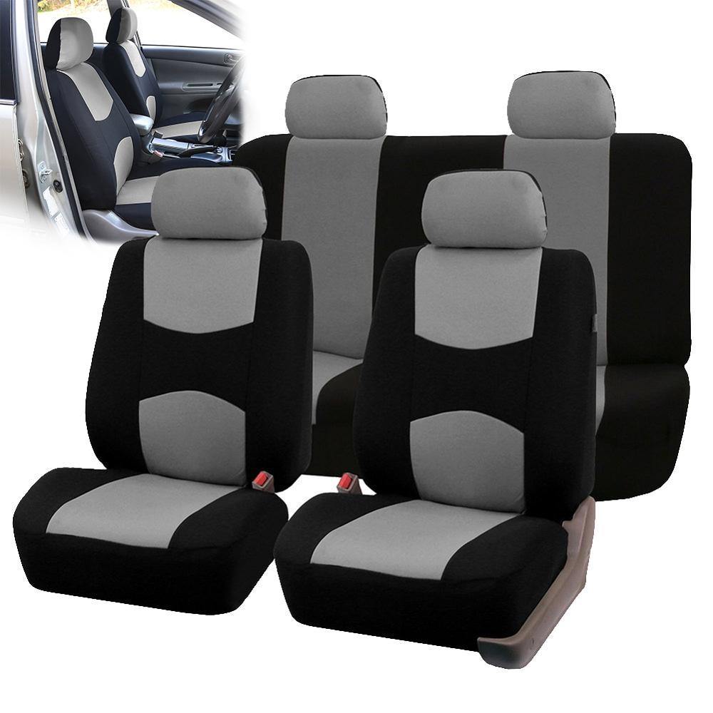 Universal 9pcs Styling Full set Seat Covers Cloth Front/Back Interior Accessories Autom Protector Car Seat Cover Dropshipping