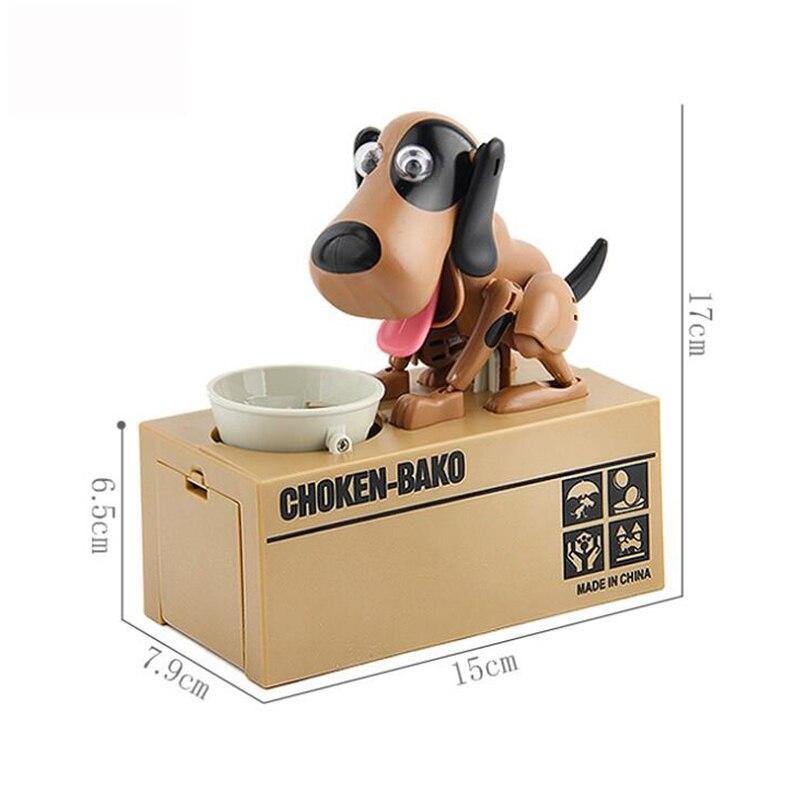 Greedy Robotic Doggy Bank Choken Bako Puppy Money Box Hungry Dog Coin Bank Automatic Money Saving Pot Dog Lovers Money Box Gift