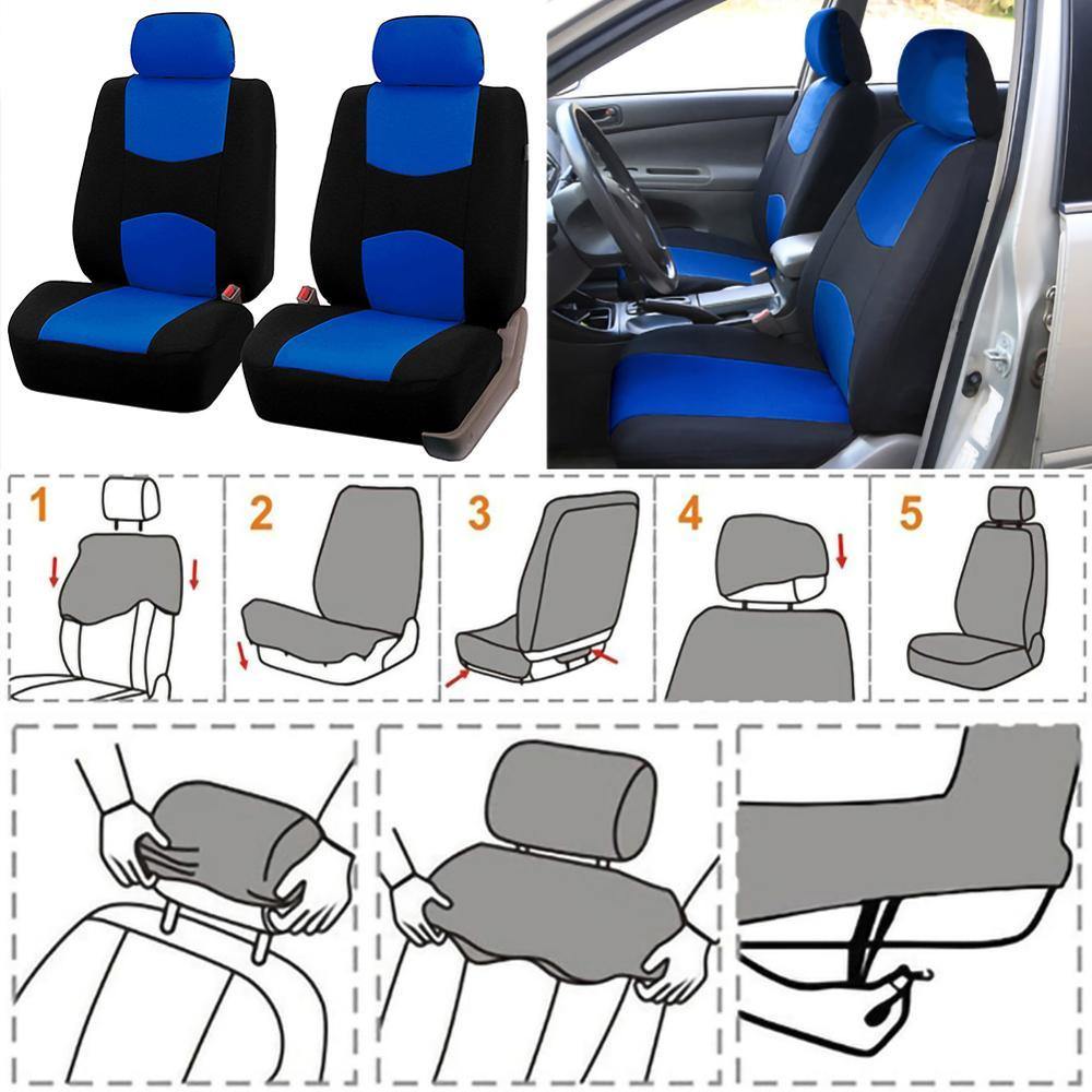 Universal 9pcs Styling Full set Seat Covers Cloth Front/Back Interior Accessories Autom Protector Car Seat Cover Dropshipping