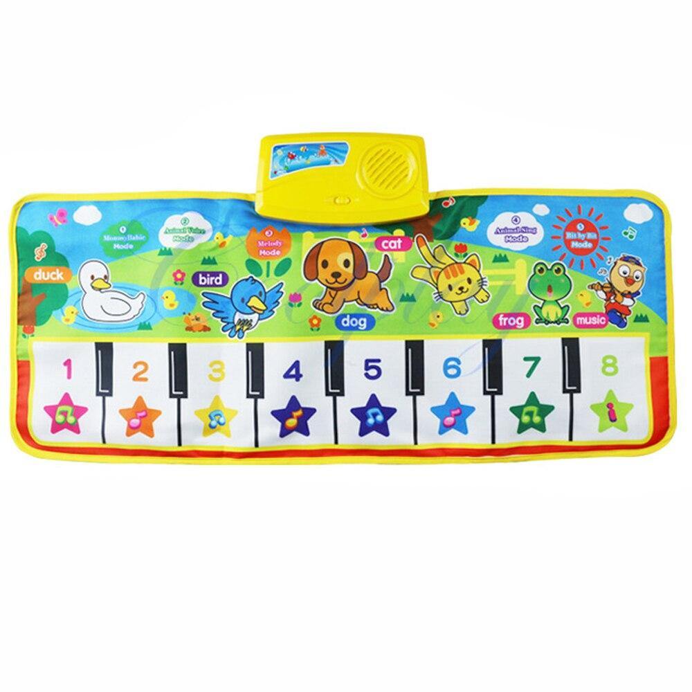 Musical Instrument Toy Baby Kids Touch Play Keyboard Musical Singing Gym Music Carpet Mat Piano Developmental Gift buzzed game