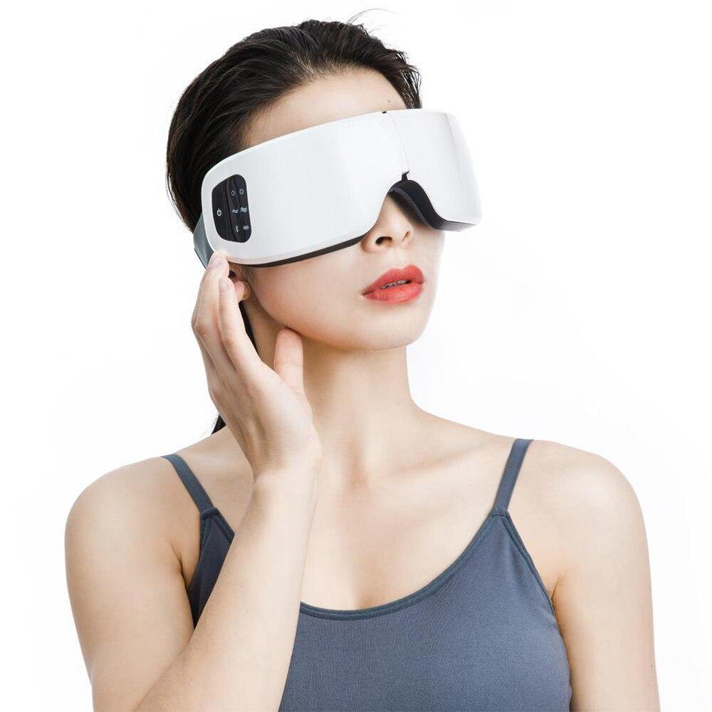 HeTaiDa Eye Massager Anti Wrinkle Fatigue Relief Music Wireless Heating Air Pressure Vibration Eye Massage Glasses for Eye Care