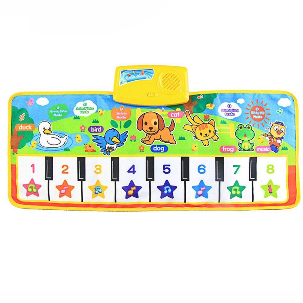 Musical Instrument Toy Baby Kids Touch Play Keyboard Musical Singing Gym Music Carpet Mat Piano Developmental Gift buzzed game