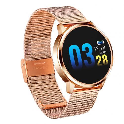 Q8 0.95-Inch OLED Color Screen Heart Rate Monitor Fitness Business Sports Smart Watch Multi-Language Waterproof Bracelet