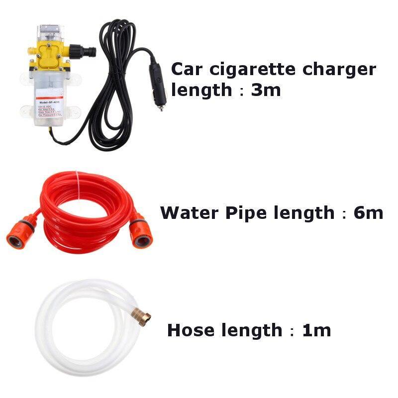 12V 100W 160PSI High Pressure Car Electric Wash Pump Sprayer Kit Auto Washer Sprayer Cleaning Machine Set with Car Charger