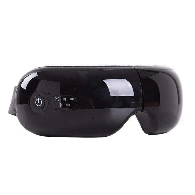 2021 New Foldable Eye Massager Air Pressure Vibration Hot Compress Bluetooth Music Tool