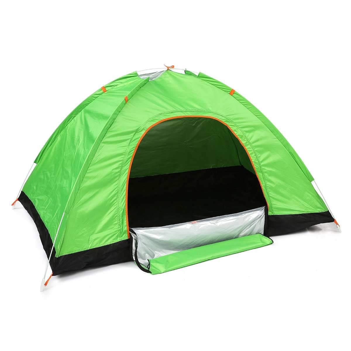 Portable Camping Folding Automatic Double-door Tent Outdoor Beach Traveling Hiking Sunshade Waterproof Shelter For 2-3 People