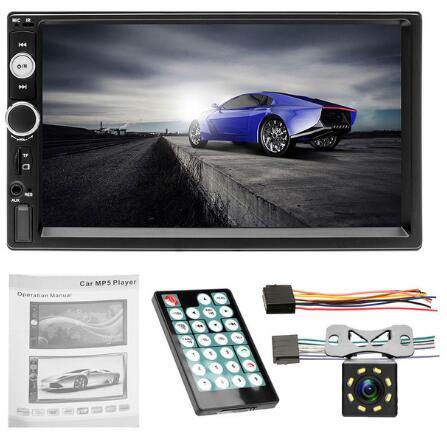 Universal 2 din Car Multimedia Player Autoradio 2din Stereo 7" Touch Screen Video MP5  Auto Radio Backup Camera