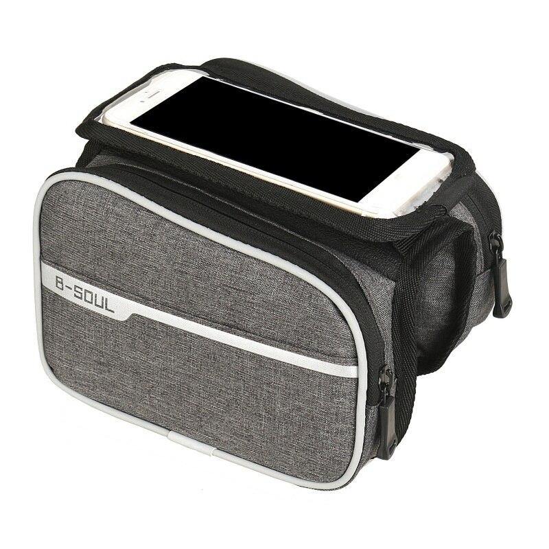Outdoor Cycling Bicycle Frame Pouch Front Tube Bag Double Pack With Cell Phone Waterproof Sensitive Touch Screen Bagym