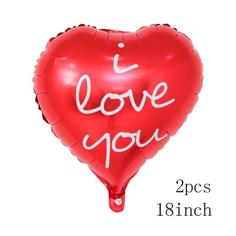 100x76cm Double Bear Hug Heart Balloons Foil Cartoon Bear I Love You Wedding Valentine's Day Event Party Balloon Decoration