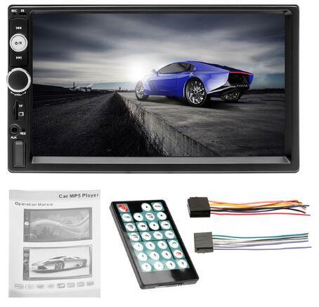 Universal 2 din Car Multimedia Player Autoradio 2din Stereo 7" Touch Screen Video MP5  Auto Radio Backup Camera