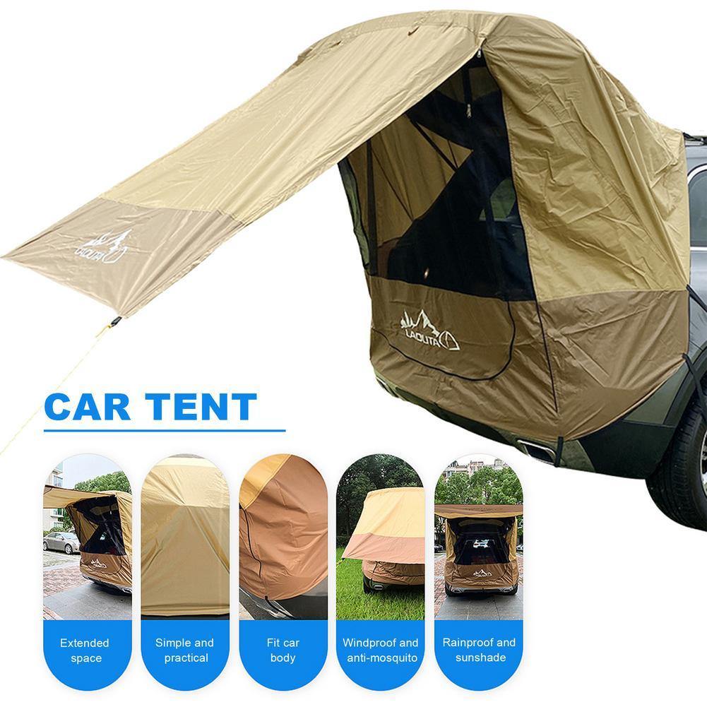 Multifunctional Car Trunk Tent Sunshade Rainproof Rear Tent Simple Motorhome For Self-driving Tour Barbecue Camping