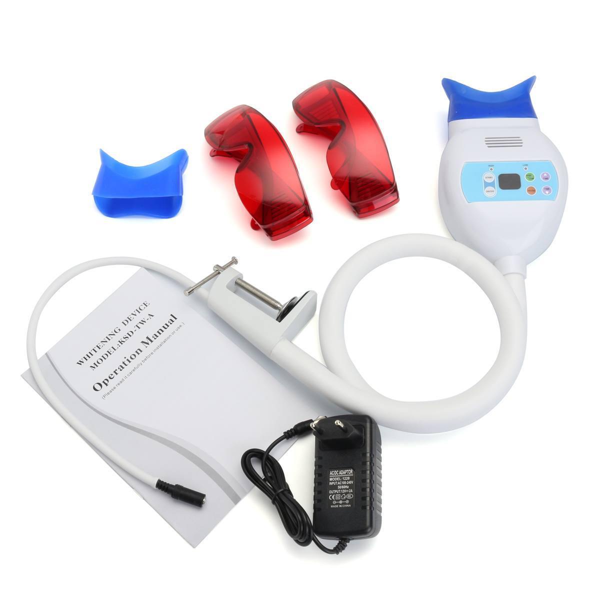 Good Quality New Dental LED Lamp Bleaching Accelerator System Use Chair Dental Teeth Whitening Machine White Light + 2 Goggles