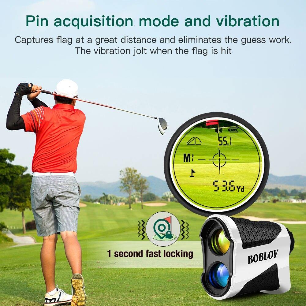 Boblov Laser Rangefinder Telescope 650 Yd Meter Distance Measuring Tool Range Finder Slope for Golf, Sport, Hunting,