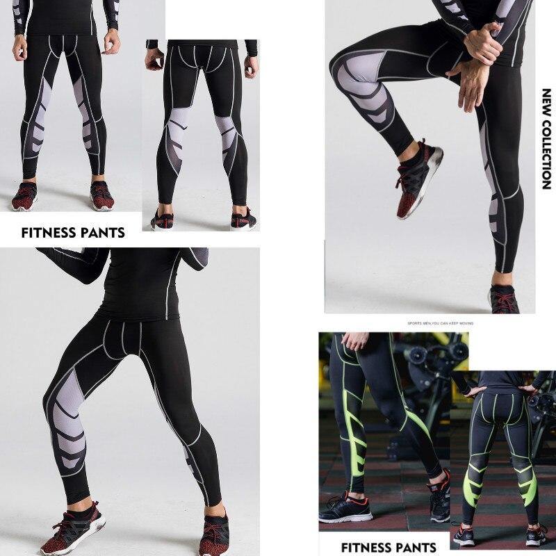 Compression Men Runing Leggings Pants Outdoors Basketball Football Training Tights Gym Fitness Sports Jogging Quick Dry Legging