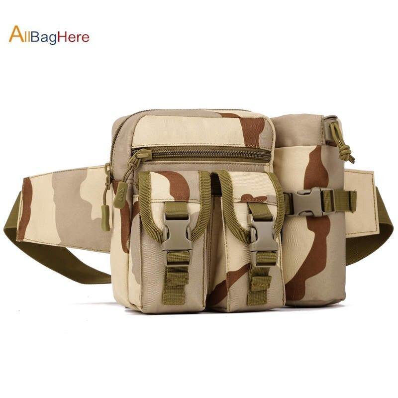 Tactical Water Bottle Waist Bag Military Outdoor Sports Camping Travel Waterproof 900D Nylon bag with water pouch Hiking Cycling