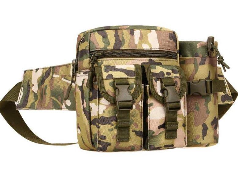 Tactical Water Bottle Waist Bag Military Outdoor Sports Camping Travel Waterproof 900D Nylon bag with water pouch Hiking Cycling