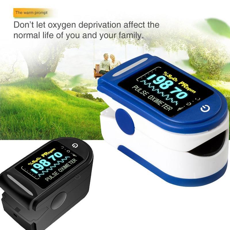 Medical Household Digital Fingertip pulse Oximeter Blood Oxygen Saturation Meter Finger  OLED SPO2 PR Monitor health Care