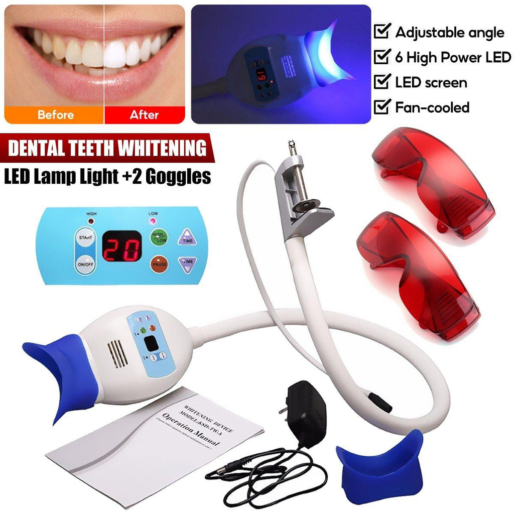 Good Quality New Dental LED Lamp Bleaching Accelerator System Use Chair Dental Teeth Whitening Machine White Light + 2 Goggles