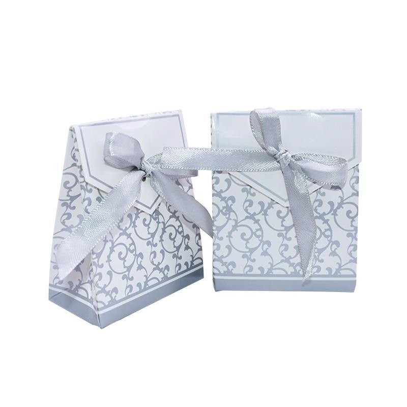 10Pcs Gold Silver Paper Candy Box Gift Bag Wedding Gift Packaging Baby Shower Favors Birthday Party Supplies Wedding Candy Box