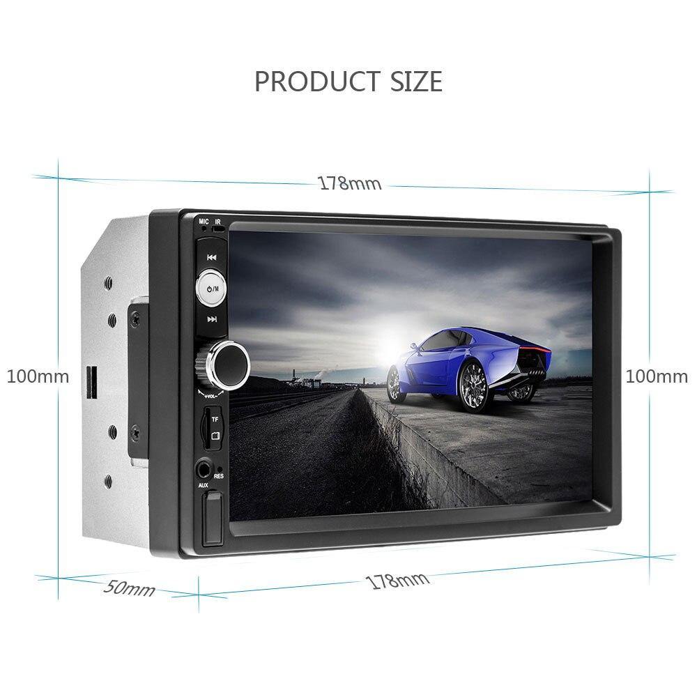2 Din Multimedia-Player Car Radio Autoradio Stereo 7 Inch HD Video Touch Screen MP5 Player Auto Radio Backup Rear View Camera