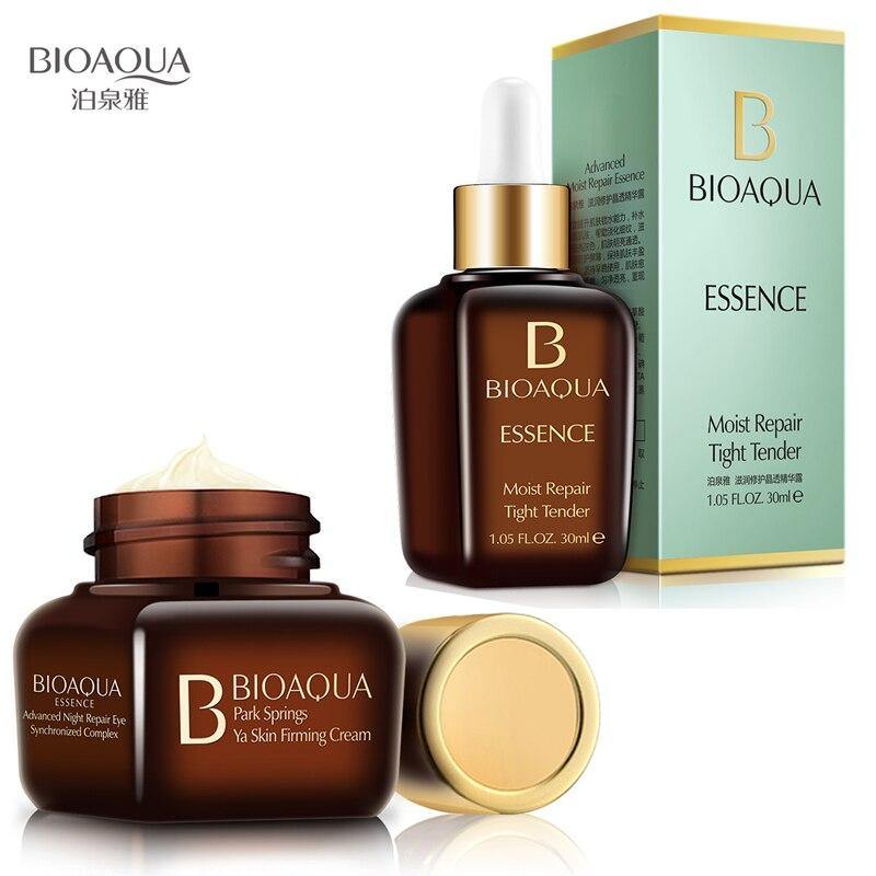 BIOAQUA Hyaluronic Acid Face Repair Essence + Eye Cream Firming Whitening Moisturizing Anti Wrinkle Anti Aging Skin care