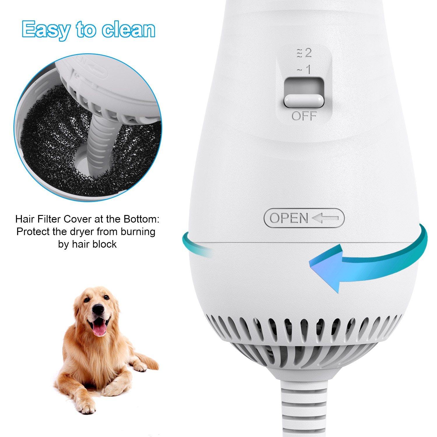 Portable Pet Dog Hair Dryer And Comb Brush  With Low Noise - Mercy Abounding